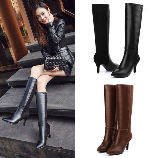 boots cowhide stiletto high heel leather long pointy women's fashion black 2021 1
boots cowhide stiletto high heel leather long pointy women's fashion black 2021 1