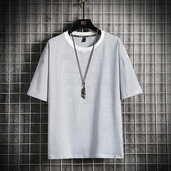 man's t-shirt summer striped oversized hip hop japanese streetwear harajuku tshirt t shirt men women kg-26, White;black
man's t-shirt summer striped oversized hip hop japanese streetwear harajuku tshirt t shirt men women kg-26, White;black