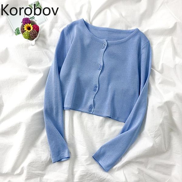 women's knits & tees korobov 2021 arrival women solid sweaters vintage elegant knitted cardigans korean o neck single breasted sueter, White
women's knits & tees korobov 2021 arrival women solid sweaters vintage elegant knitted cardigans korean o neck single breasted sueter, White