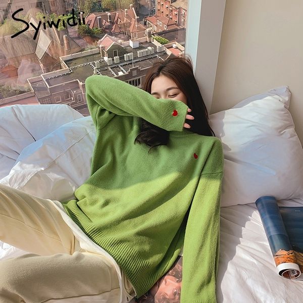 embroidery heart sweater women solid pullovers o-neck knitted winter clothes women harajuku shirt oversized sweater korean 201030, White
embroidery heart sweater women solid pullovers o-neck knitted winter clothes women harajuku shirt oversized sweater korean 201030, White