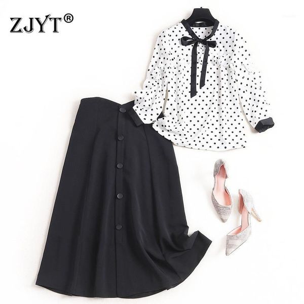 elegant lady skirt two piece outfits women 2020 new fashion spring bow neck polka dot print chiffon and high waist skirt set1, White
elegant lady skirt two piece outfits women 2020 new fashion spring bow neck polka dot print chiffon and high waist skirt set1, White
