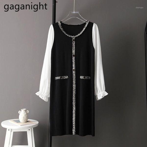 gaganight elegant women loose patchwork dress chic fashion office lady autumn new dresses korean 2020 new vestidos dropshipping1, Black;gray
gaganight elegant women loose patchwork dress chic fashion office lady autumn new dresses korean 2020 new vestidos dropshipping1, Black;gray