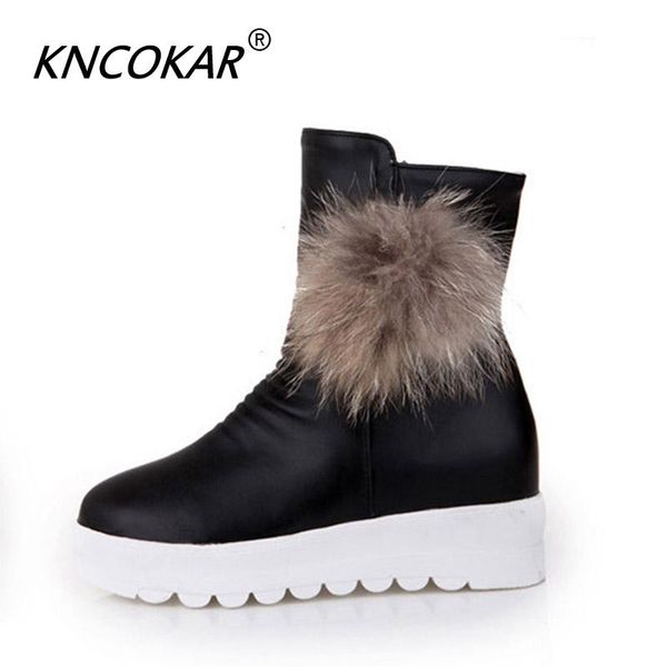 the new 2020 winter boots naked female increased thick bottom contact in boots maomao sponge ball wedges women's, Black
the new 2020 winter boots naked female increased thick bottom contact in boots maomao sponge ball wedges women's, Black
