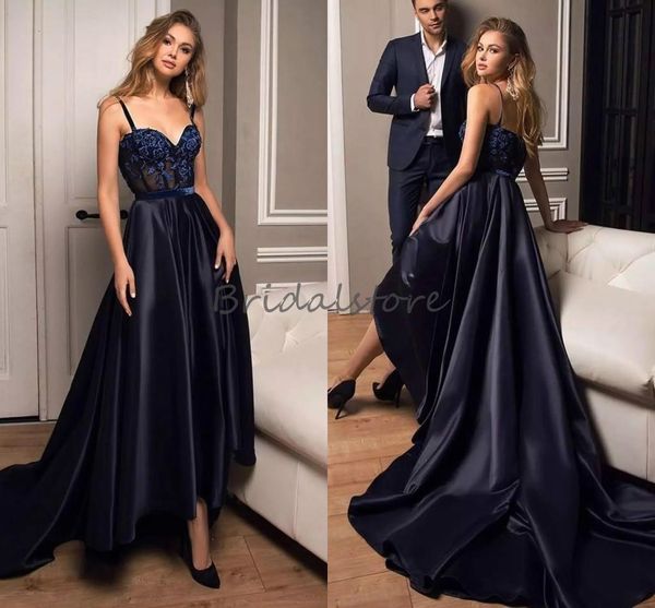 beautiful hi low prom dresses spaghetti straps silk satin front short prom gowns elegant 2021 formal evening dress robe de soiree, Black
beautiful hi low prom dresses spaghetti straps silk satin front short prom gowns elegant 2021 formal evening dress robe de soiree, Black
