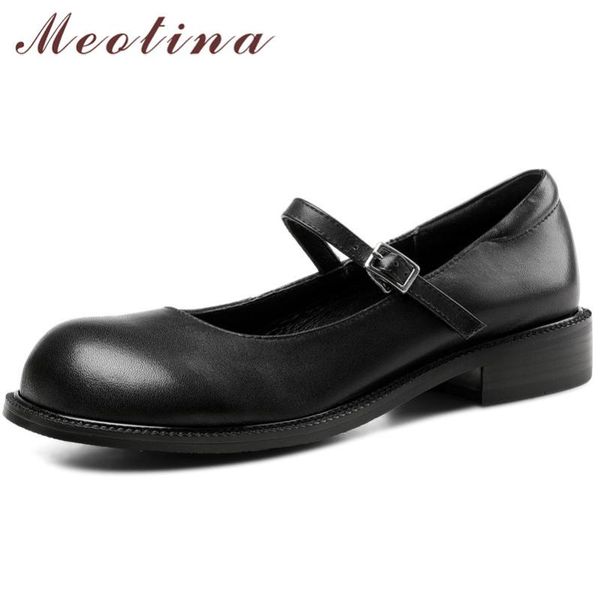 meotina pumps natural genuine leather mary janes shoes women med heels buckle strap chunky heel ladies footwear spring size 40, Black
meotina pumps natural genuine leather mary janes shoes women med heels buckle strap chunky heel ladies footwear spring size 40, Black
