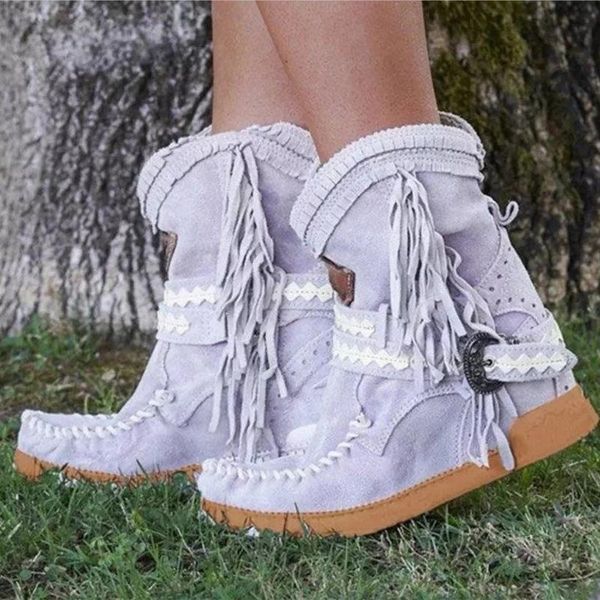2020 women ankle boots tassels big size 43 footwear buckle strap ethnic style warm non-slip boots shoe for lady warm botas mujer, Black
2020 women ankle boots tassels big size 43 footwear buckle strap ethnic style warm non-slip boots shoe for lady warm botas mujer, Black