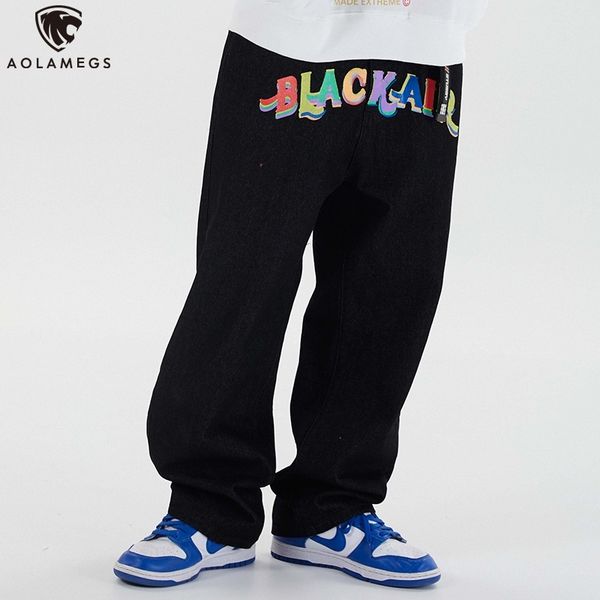 aolamegs men jeans colorful funny letter print hip hop streetwear harajuku baggy straight trouser high street autumn denim pants 201111, Blue
aolamegs men jeans colorful funny letter print hip hop streetwear harajuku baggy straight trouser high street autumn denim pants 201111, Blue