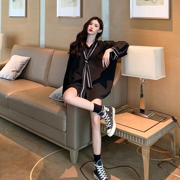 mazefeng new white & black shirt female blouse long sleeve casual turn-down collar men loose blouses tie loose style
mazefeng new white & black shirt female blouse long sleeve casual turn-down collar men loose blouses tie loose style