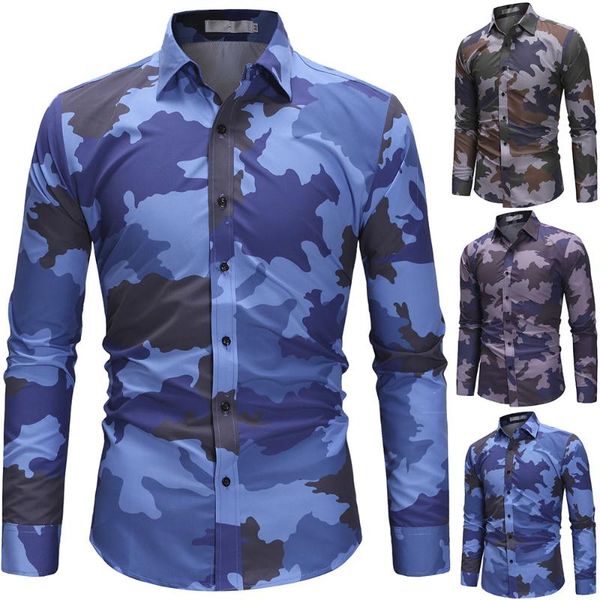 men's casual shirts shirt slim fit button down camouflage long sleeve formal dress men male clothing, White;black
men's casual shirts shirt slim fit button down camouflage long sleeve formal dress men male clothing, White;black