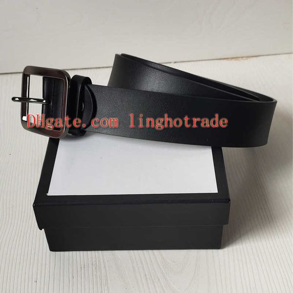 fashion men belt belts genuine leather belt women belts luxury belts 2.0cm,3.0cm,3.4cm,3.8cm width big buckle with box, Black;brown