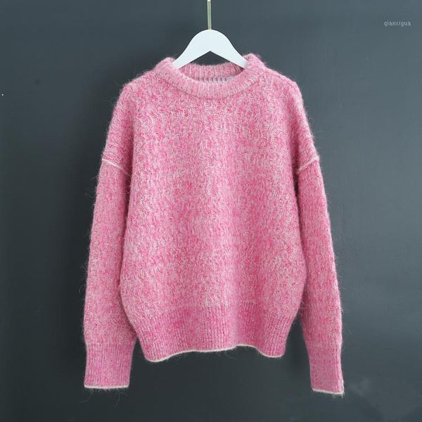 wool blend women knit sweater pink long sleeve o-neck casual loose lady pullover sweater autumn winter new1, White;black
wool blend women knit sweater pink long sleeve o-neck casual loose lady pullover sweater autumn winter new1, White;black