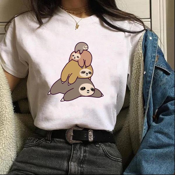women lazy cute sleep sloth cartoon short sleeve tees graphic female ladies womens lady t shirt t shirt t shirts, White
women lazy cute sleep sloth cartoon short sleeve tees graphic female ladies womens lady t shirt t shirt t shirts, White