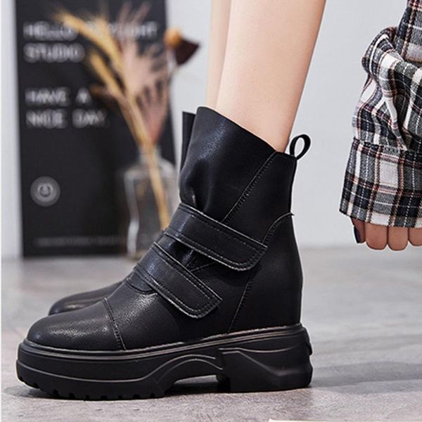 2020 new martin boots women hook loop short boots platform shoe for women autumn winter female footwear black beige
2020 new martin boots women hook loop short boots platform shoe for women autumn winter female footwear black beige