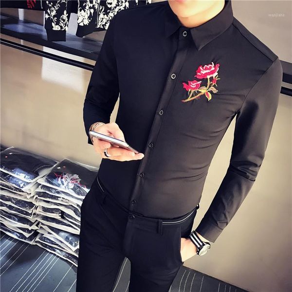 gzdeerax mens shirts luxury rose printing long sleeve party mens dress shirts slim fit nightclub male 5xl1, White;black
gzdeerax mens shirts luxury rose printing long sleeve party mens dress shirts slim fit nightclub male 5xl1, White;black
