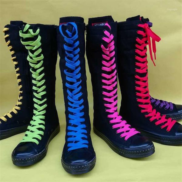 boots spring autumn women fashion colors cotton shoelaces high canvas sneakers casual shoes side zipper dance flat boots1, Black
boots spring autumn women fashion colors cotton shoelaces high canvas sneakers casual shoes side zipper dance flat boots1, Black