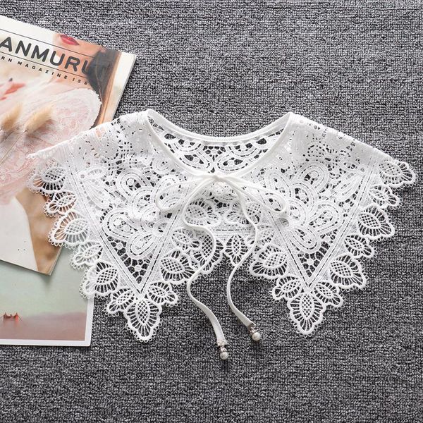 bow ties fake collar for women lace floral hollow out embroidery half shirt false shawl wrap female bowtie necklace decorative, Black;gray
bow ties fake collar for women lace floral hollow out embroidery half shirt false shawl wrap female bowtie necklace decorative, Black;gray