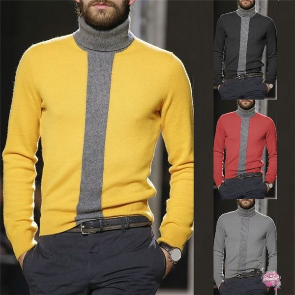 slim mens designers sweaters turtle neck pullover long sleeve knits clothing casual patchwork autumn men clothes, White;black
slim mens designers sweaters turtle neck pullover long sleeve knits clothing casual patchwork autumn men clothes, White;black
