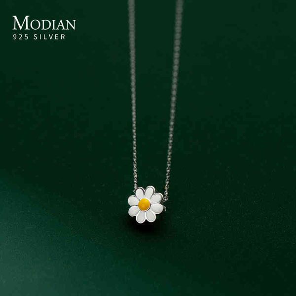 modian genuine 925 sterling exqusite cute enamel daisy pendant fashon silver chain necklace for women fine jewelry
modian genuine 925 sterling exqusite cute enamel daisy pendant fashon silver chain necklace for women fine jewelry