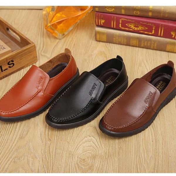 men's business dress pu leather shoes slip-on low band casual men's shoes rubber non-slip soles solid color young men, Black
men's business dress pu leather shoes slip-on low band casual men's shoes rubber non-slip soles solid color young men, Black