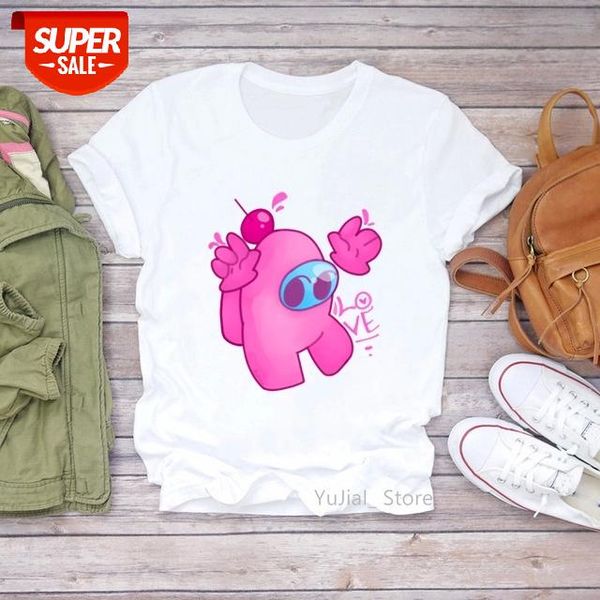 Cute Among Us Cartoon Print T Shirts Women Funny Vogue Tshirt Female Kawaii Pink Graphic Female T-Shirt Harajuku Ulzzang Shirt #cL33, White
Cute Among Us Cartoon Print T Shirts Women Funny Vogue Tshirt Female Kawaii Pink Graphic Female T-Shirt Harajuku Ulzzang Shirt #cL33, White