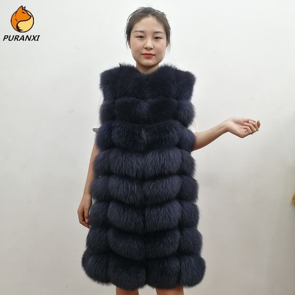 100% imported natural real fox fur vest jacket waistcoat gilet coats women sleeveless winter long thick warm luxury solid color 201112, Black
100% imported natural real fox fur vest jacket waistcoat gilet coats women sleeveless winter long thick warm luxury solid color 201112, Black