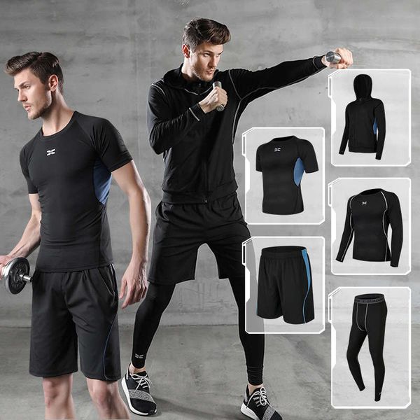 suit summer casual men's fitness wear sports shorts quick dry running tight short sleeve training sportswear, Gray
suit summer casual men's fitness wear sports shorts quick dry running tight short sleeve training sportswear, Gray