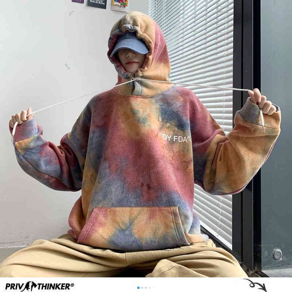 tie-dyed men hoodies autumn fashion men's hooded sweatshirts man korean hip hop casual pullovers etrc, Black
tie-dyed men hoodies autumn fashion men's hooded sweatshirts man korean hip hop casual pullovers etrc, Black