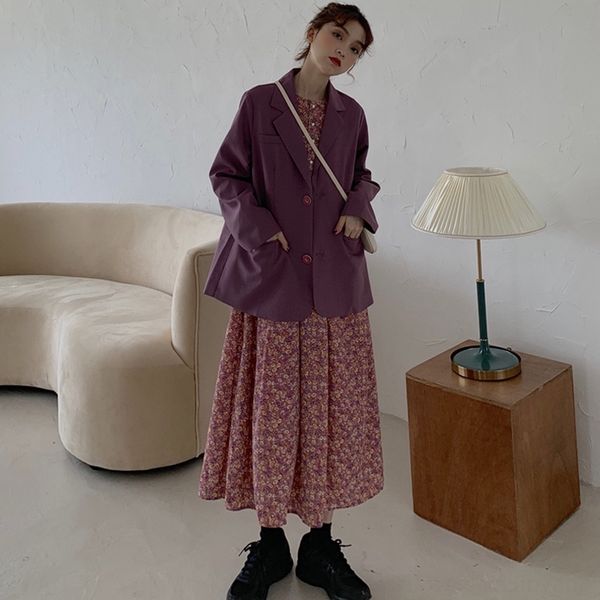 acsfx floral early autumn women's style chic grape coat coatcolor suit coat sdress two-piece korean single 2020 fm3vo, Gray
acsfx floral early autumn women's style chic grape coat coatcolor suit coat sdress two-piece korean single 2020 fm3vo, Gray