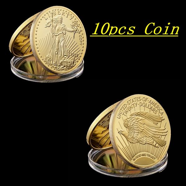 10pcs 1933 statue of liberty eagle craft gold plated in god we trust commemorative coin 40mm x 3mm gift home decoration
10pcs 1933 statue of liberty eagle craft gold plated in god we trust commemorative coin 40mm x 3mm gift home decoration