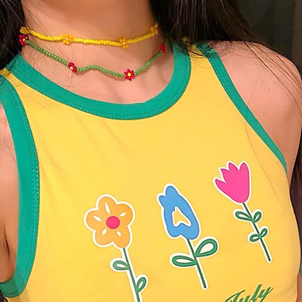 chokers vintage rainbow flower pendant necklace for women harajuku y2k cool charm simple colorful beadi choker jewelry gifts, Golden;silver
chokers vintage rainbow flower pendant necklace for women harajuku y2k cool charm simple colorful beadi choker jewelry gifts, Golden;silver