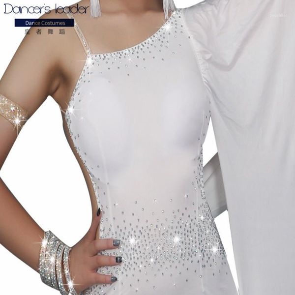 new latin dance elegant high split dance skirt latin oblique shoulder slim skirt rumba white competition suit1, Black;red
new latin dance elegant high split dance skirt latin oblique shoulder slim skirt rumba white competition suit1, Black;red