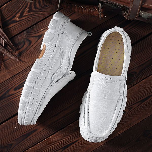 man new fashion trendy low heel cow split casual shoes male breathable slip-on leisure leather comfy loafer tooling footwear2022, Black
man new fashion trendy low heel cow split casual shoes male breathable slip-on leisure leather comfy loafer tooling footwear2022, Black