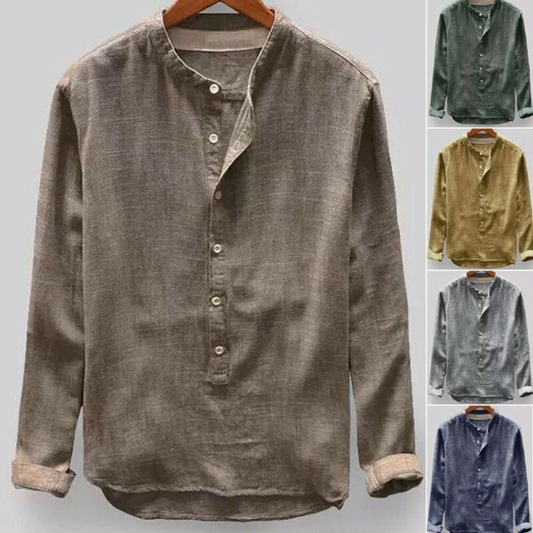 men's casual shirts summer shirt loose linen long sleeve button beach style plus size, White;black
men's casual shirts summer shirt loose linen long sleeve button beach style plus size, White;black