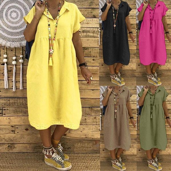 women summer style feminino vestido t shirt cotton casual plus size ladies dress casual linen dress drop shipping, Black;gray
women summer style feminino vestido t shirt cotton casual plus size ladies dress casual linen dress drop shipping, Black;gray
