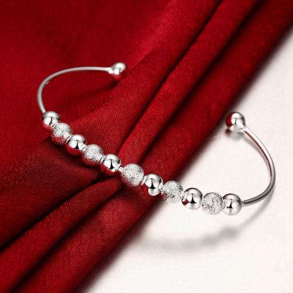silver color jewelry fashion female european style temperament beautiful light sand bead bracelets bkb001 h sqcupc, Black
silver color jewelry fashion female european style temperament beautiful light sand bead bracelets bkb001 h sqcupc, Black