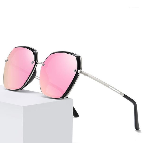 polarized sunglasses for women eyewear polygonal sun glasses retro large designed metal frame street fashion sunglasses1, White;black 
polarized sunglasses for women eyewear polygonal sun glasses retro large designed metal frame street fashion sunglasses1, White;black