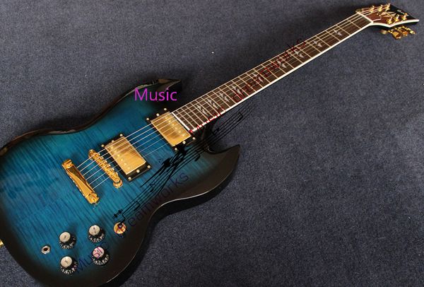 limited trans qulited mape sg double cutaway electric guitar flame maple gold hardware support custom
limited trans qulited mape sg double cutaway electric guitar flame maple gold hardware support custom