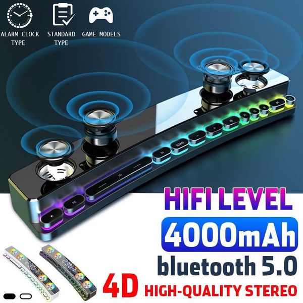 computer speakers bluetooth wireless gaming speaker clock led display 4d stereo subwoofer aux fm sound bar for tv home theater
computer speakers bluetooth wireless gaming speaker clock led display 4d stereo subwoofer aux fm sound bar for tv home theater