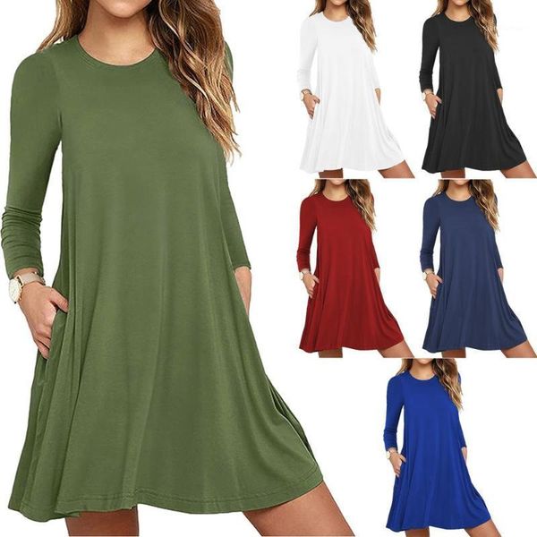 solid color maternity dress maternity dress autumn long sleeve loose solid color pocket spring and autumn1, White
solid color maternity dress maternity dress autumn long sleeve loose solid color pocket spring and autumn1, White