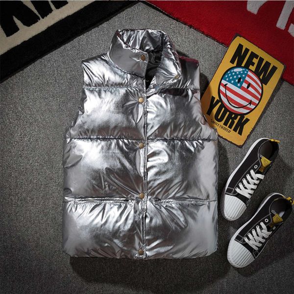 bright waistcoat men's women's thickened bread jacket autumn and winter down cotton vest korean fashion warm shoulder, Black;brown
bright waistcoat men's women's thickened bread jacket autumn and winter down cotton vest korean fashion warm shoulder, Black;brown