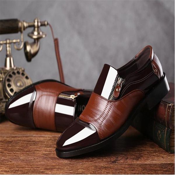 dress shoes men oxford patent leather men's dress shoes business men oxford leather zapatos de hombre de vestir formal, Black
dress shoes men oxford patent leather men's dress shoes business men oxford leather zapatos de hombre de vestir formal, Black