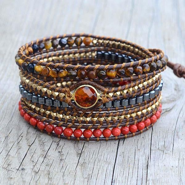 handmade bohemian bracelet vintage vegan natural stone 5 strands multilayer wrap bracelet, Golden;silver
handmade bohemian bracelet vintage vegan natural stone 5 strands multilayer wrap bracelet, Golden;silver
