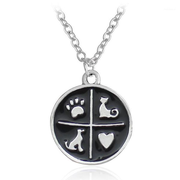 chains black cat dog print pendant necklace charm animal jewelry love heart kitten pet cute alloy necklaces women gift drop1, Silver
chains black cat dog print pendant necklace charm animal jewelry love heart kitten pet cute alloy necklaces women gift drop1, Silver