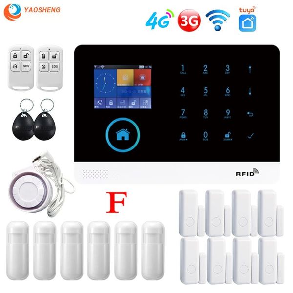 yaosheng pg-103 4g 3g gsm wireless alarm system tuya smartlife app for home security alarm pir sensor door sensor smart home kit
yaosheng pg-103 4g 3g gsm wireless alarm system tuya smartlife app for home security alarm pir sensor door sensor smart home kit