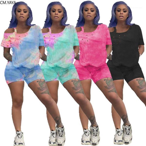 cm.yaya women matching set tie dye print off shoulder tee shorts jogger pants suit two piece set sport tracksuit outfits1, White
cm.yaya women matching set tie dye print off shoulder tee shorts jogger pants suit two piece set sport tracksuit outfits1, White