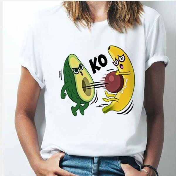 funny avocado ko banana print t shirt women short sleeve o neck loose tshirt women tee shirt female clothes camisetas mujer, White
funny avocado ko banana print t shirt women short sleeve o neck loose tshirt women tee shirt female clothes camisetas mujer, White