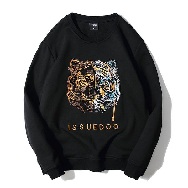 tiger head style velvet crew neck men's autumn fashion brand hoodless pullover loose winter coat, Black
tiger head style velvet crew neck men's autumn fashion brand hoodless pullover loose winter coat, Black