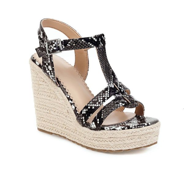 arrival 2021 new women's sandals fashion bukcle ladies wedges black-brown white party shoes a5yf
arrival 2021 new women's sandals fashion bukcle ladies wedges black-brown white party shoes a5yf