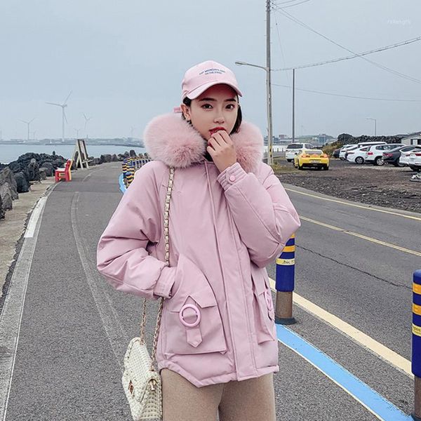 2019 new winter casual warm hooded pockets parkas women loose down cotton jacket coat ladies short overcoat1, Black
2019 new winter casual warm hooded pockets parkas women loose down cotton jacket coat ladies short overcoat1, Black