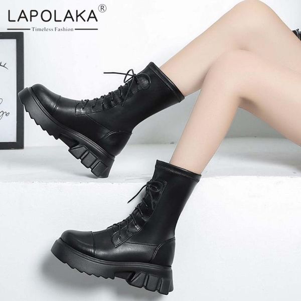 boots lapolaka 2021 fashion knee high boot platform non slip women shoes wholesale comfy cross straps cool punk style lady shoe1, Black
boots lapolaka 2021 fashion knee high boot platform non slip women shoes wholesale comfy cross straps cool punk style lady shoe1, Black